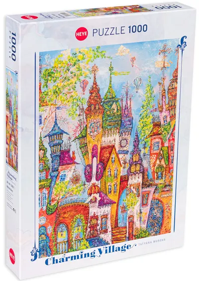 Puzzle Heye din 1000 de piese - Clădiri colorate
