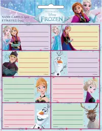 Etichete școlare GIM Frozen - Color, 16 buc.