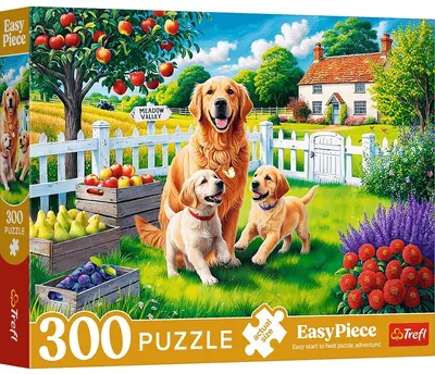 Puzzle Trefl din 300 XXL piese - Câini în sat