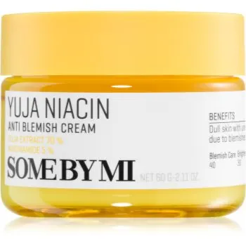 Some By Mi Yuja Niacin Anti Blemish Cream cremă de față, pentru hidratare și iluminare pentru piele cu hiperpigmentare