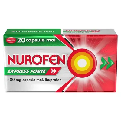 Nurofen Express Forte, 400 mg, Reckitt Benckiser | 20 capsule moi