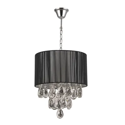 Pendul Black Beauty Negru+Crom 4xE27 60W