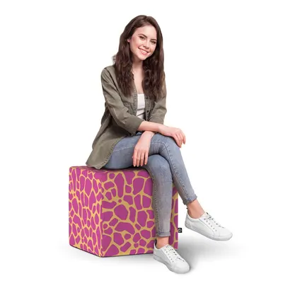 Taburet Updeco cub XL Giraffe pink