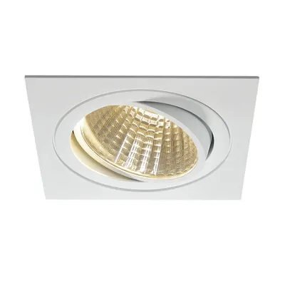 Spot incastrat, NEW TRIA 150 Ceiling lights, white single-headed LED, 3000K, square, white, 30°, 29W, incl. driver, clip springs