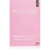 Brushworks Charcoal Blotting Papers foițe cu efect matifiant