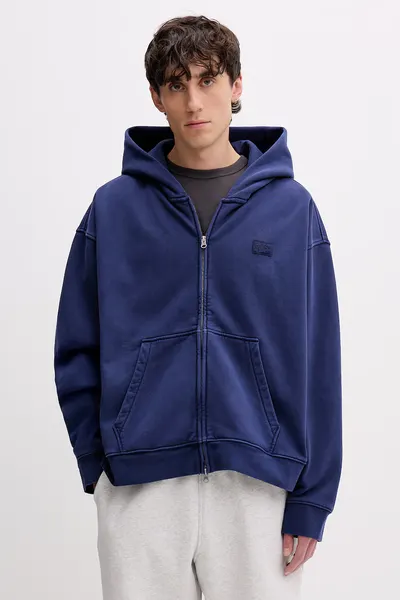 Vans hanorac cu fermoar și glugă pentru bărbați, din bumbac Premium LX Full Zip