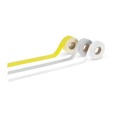 Marking strips; for TP printers; permanent adhesive; 100 mm; silver-colored