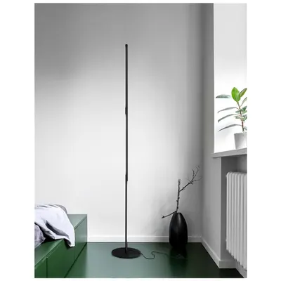 Lampa podea HANDY Nisipiu Negru Aluminiu & Acrylic Rotating - Intrerupator On/Off LED Samsung 25 Wat 230 Volt 2600Lm 3000K IP20