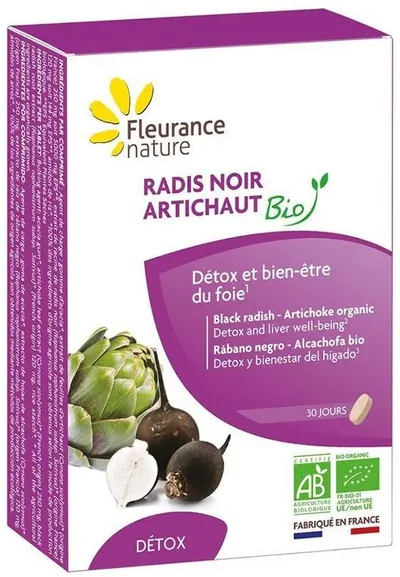 Bio ridiche neagră și anghinare, 30 comprimate, Fleurance Nature