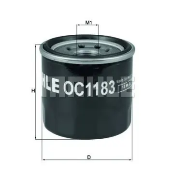 Filtru ulei MAHLE ORIGINAL OC 1183