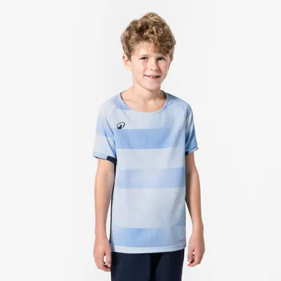 Tricou de fotbal cu mânecă scurtă VIRALTO Block Albastru Copii