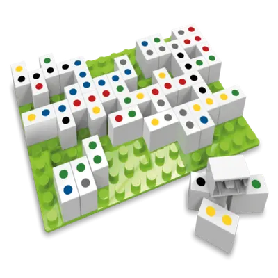 Joc 2 in 1 Potriveste 4 & Domino curcubeu Hubelino (71 piese)