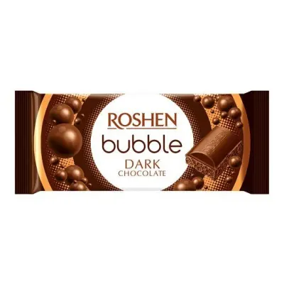 Ciocolată Aerată Neagră Roshen, 80g – Pachet En-gros