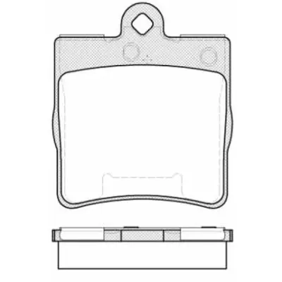 Set placute frana, frana disc REMSA 0678.10