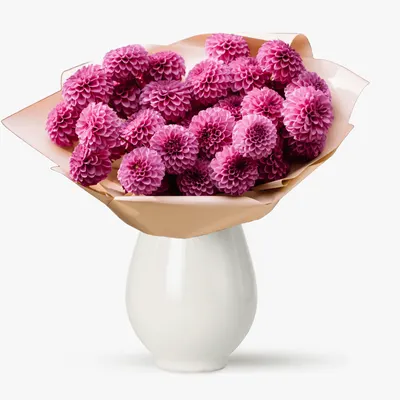 Buchet cu 29 de dalii roz