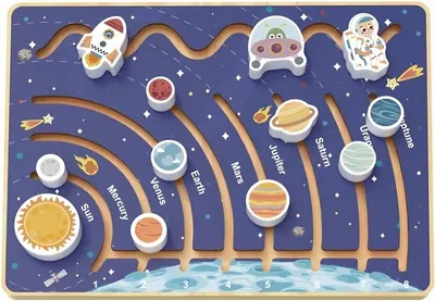 Labirint de lemn Tooky Toy - Cosmos