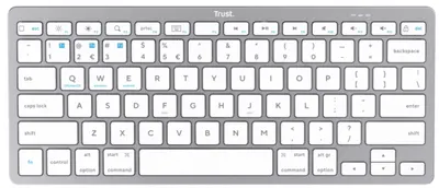 Tastatură Trust - Basics Bluetooth, wireless, argintie