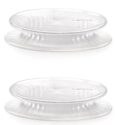 Capace din silicon Lekue - 8,5 cm, 2 piese, transparente
