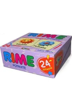Rime potrivite. 24 jetoane