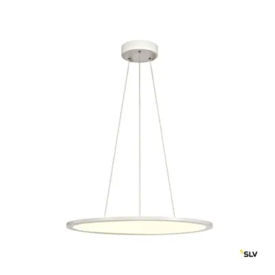 LED Panel rotund, 40W 3000K, 2630lm, dimm 1-10V, alu, alb