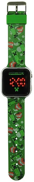 Ceas LED Kids Euroswan - Minecraft