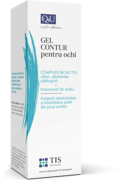 Gel pentru conturul ochilor NutriTIS Q4U, 20ml, Tis Farmaceutic