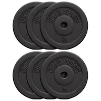 Second Hand - Discuri din plastic umplute cu ciment, 1.25-15kg, 30/31mm - Ca nou
