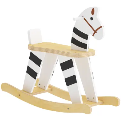 AIYAPLAY Cal Balansoar pentru Copii 1,5-3 Ani, cu Bază Lată, din MDF și Placaj Multistrat, 68x26x53cm, Multicolor | Aosom Romania