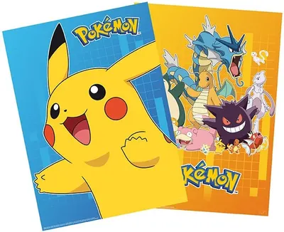 Set mini poster ABYstyle Games: Pokemon - Characters
