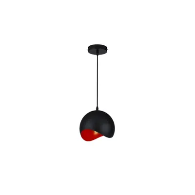 Lampa tavan - Ceiling fixture MAVIA , 1747,AC220-240V,50/60Hz,1*E27, IP20, Diameter 20 CM,single, black/red