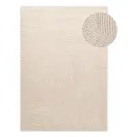 Covor în culoare naturală deschisă țesut manual din lână 120x180 cm Calmio – Hanse Home