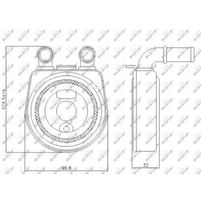 Radiator ulei, ulei motor NRF 31249