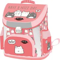 Ghiozdan școlar ergonomic Lizzy Card KitTok Cato - Premium