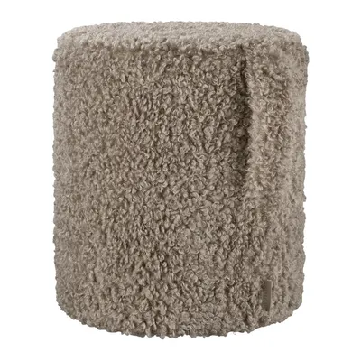 Taburet maro cu tapițerie din țesătură bouclé Teddy – Blomus