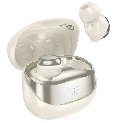 Casti Bluetooth Wireless Hoco EW200, Bluetooth 5.4, 400 mAh, Alb Engros