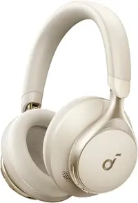 Căști wireless cu microfon Anker - Space One, ANC, alb
