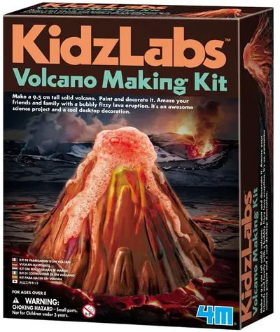Set creativ 4M Kidz Labs - Aranjează și colorează un vulcan