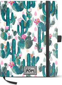 Carnetel cu elastic Karactermania OMP! - Cactus