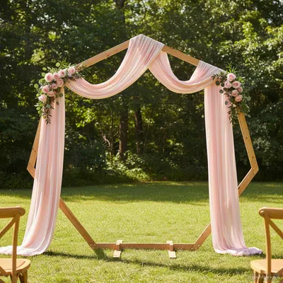 vidaXL Arc de nuntă Maro deschis 221 x 92 x 216 cm Lemn masiv de pin