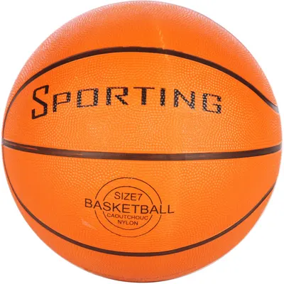 Minge de baschet E&L - Sporting, marimea 7, portocalie