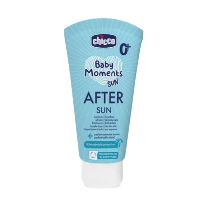 Crema Protectie Dupa Plaja Chicco Baby Moments, 150 Ml, 0 Luni+