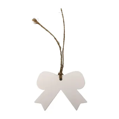 Etichete din hârtie in forma de funda 5x6.5cm - alb (set 100 buc) - Default Title