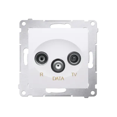 Priza R-TV-DATA frecventa de intrare 5-862MHz, alb