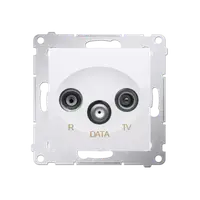 Priza R-TV-DATA frecventa de intrare 5-862MHz, alb