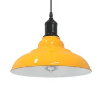Gossi lampa suspendata reglabila pe inaltime e27 galben lucios metal