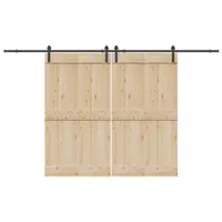 Gossi set feronerie pentru usi glisante, negru, 366 cm, otel