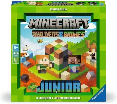 Joc de societate Minecraft: Builders & Biomes Junior (Ediție multilingvă) - Pentru copii