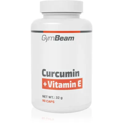 GymBeam Curcumin + Vitamin E capsule pentru susținerea protecției celulelor în fața stresului oxidativ 32 g