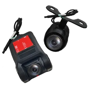 [Pachet] Cameră auto video marșarier cu infraroșu - AD-BGCM4 + Cameră trafic DVR, afișaj live pe multimedia și înregistrare pe SD - AD-BGCMDVR2
