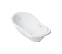 Cadita copii 86 cm Little Bunnies alba cu senzor de temperatura